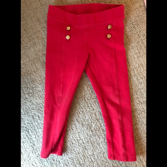 Size 12 to 18 Months Black Janie and Jack Toddler Girls Bow Cuff Leggings